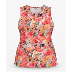 Athleta Refined Zephyr Tank 1X Plus Size Multicolor Floral Sleeveless Top